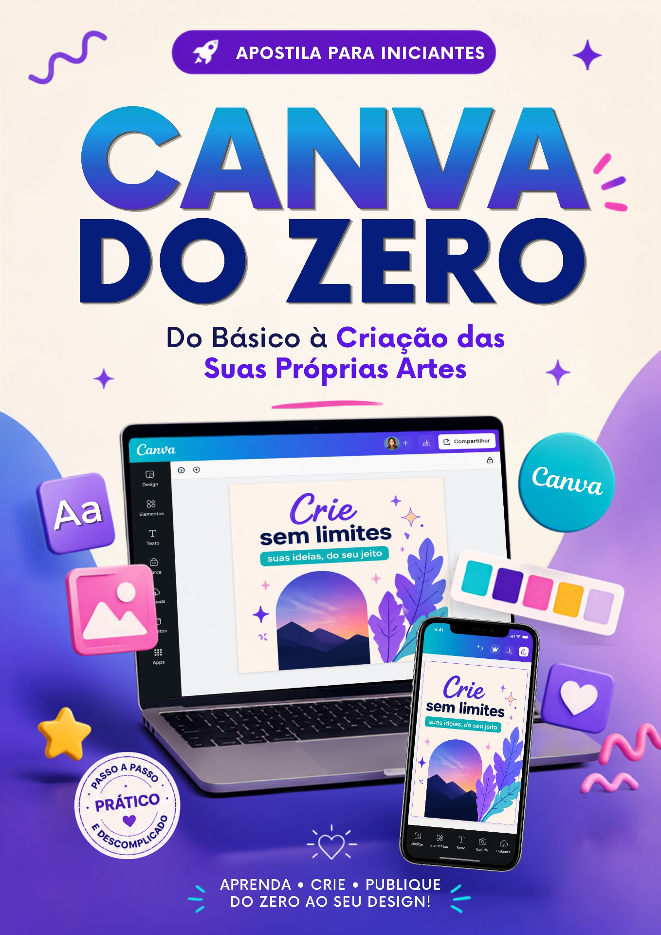 Capa do ebook Canva do Zero — apostila para iniciantes